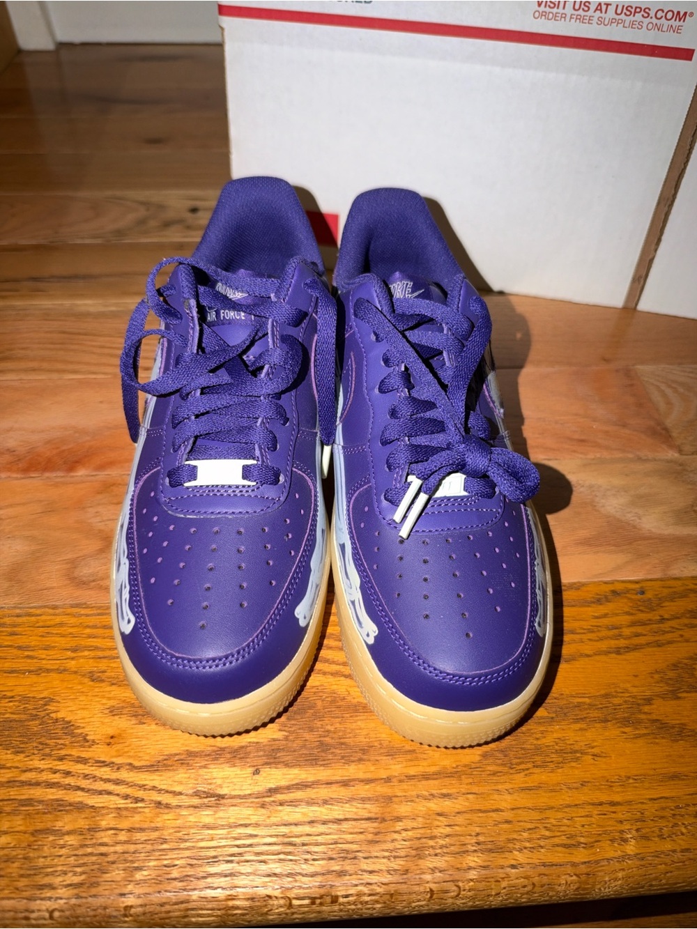 Air Force 1 Low '07 QS "Purple Skeleton Halloween"